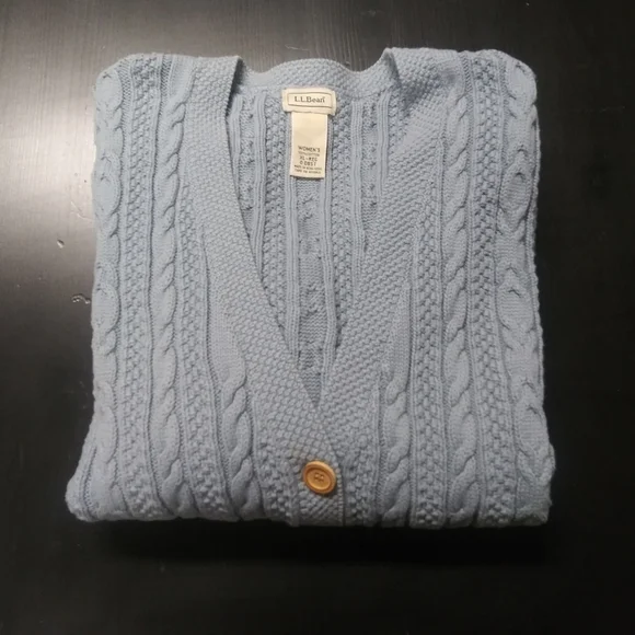 L.L. Bean | PRICE DROP! 🔥 Button Down Cableknit Cardigan - Picture 10 of 10